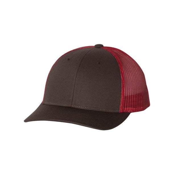 Richardson 115 Trucker Hat Low Profile Snapback 6 Panel Hat Trucker Cap MD/LG
