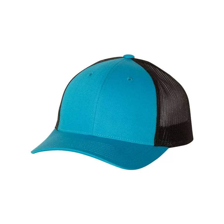 Richardson 115 Trucker Hat Low Profile Snapback 6 Panel Hat Trucker Cap MD/LG