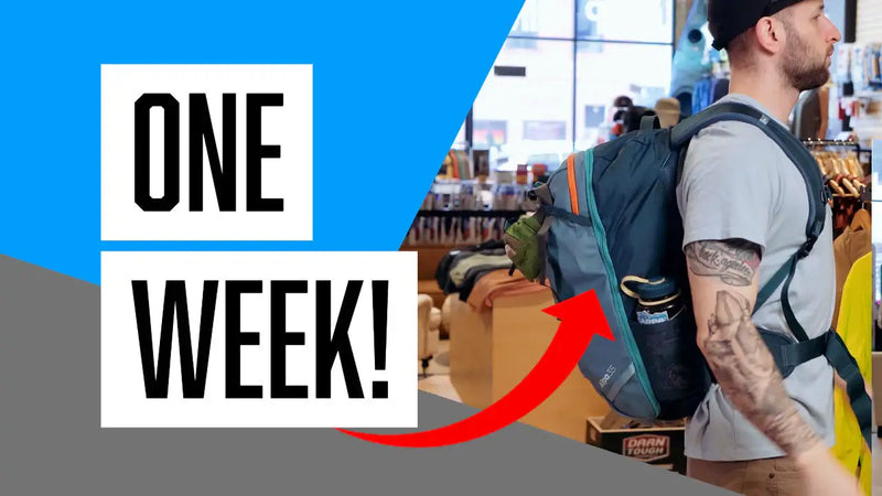 backpack for one week travel VBP100 Large with USB Port, Waterproof, Expandable Weeklong Trips Black this backpack luggage for travel is ready to handle whatever your adventure throws at it 1 week travel test run