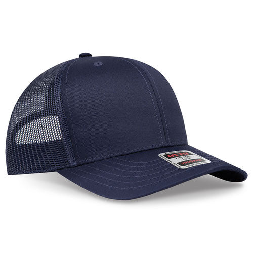 OTTO CAP 112-1  - 6 Panel Mid Profile Mesh Back Trucker Hat