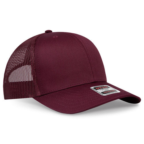 OTTO CAP 112-1  - 6 Panel Mid Profile Mesh Back Trucker Hat