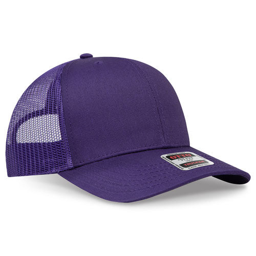OTTO CAP 112-1  - 6 Panel Mid Profile Mesh Back Trucker Hat
