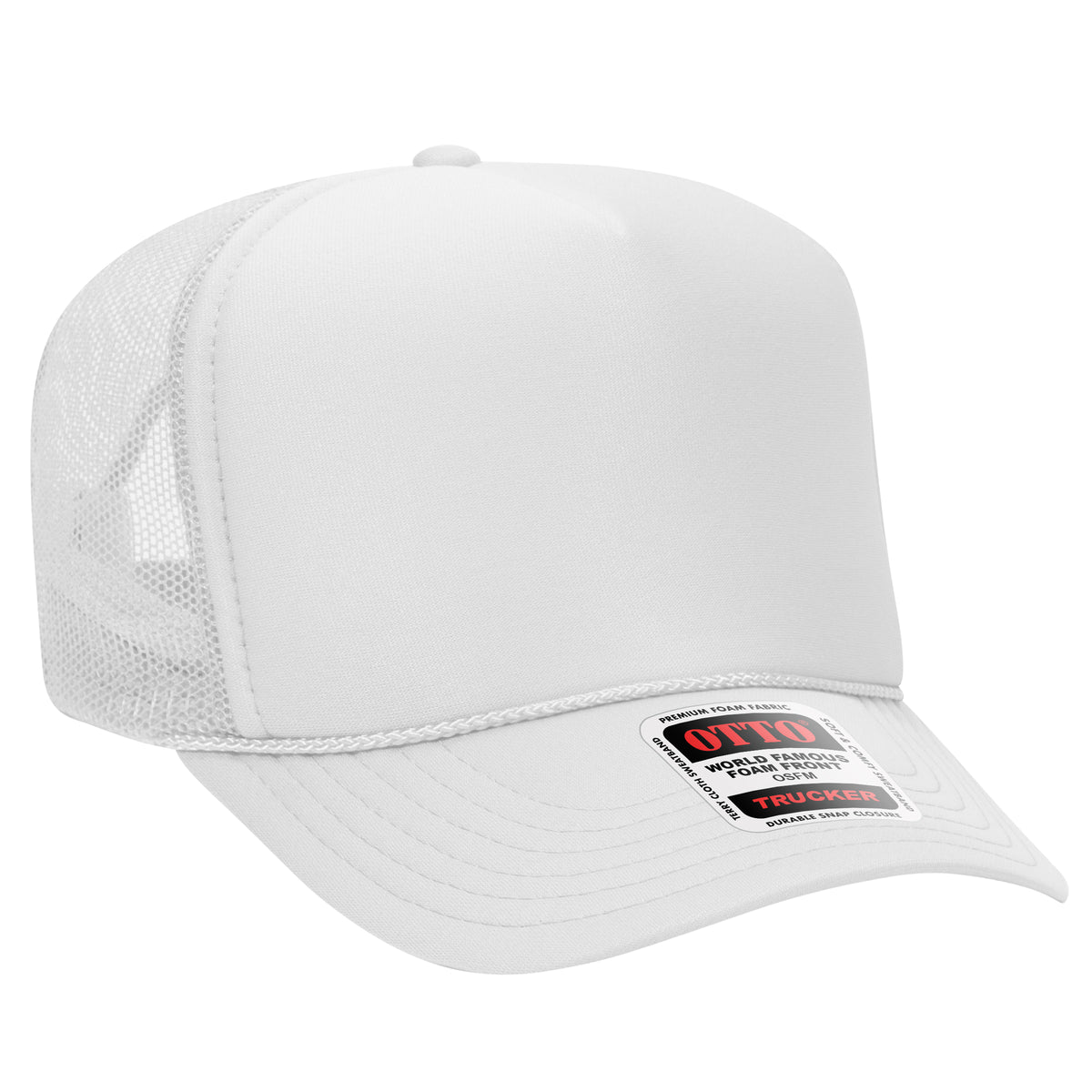OTTO CAP 39-165 Foam Trucker Hat 5 Panel High Crown Trucker Cap - OSFM - OTTO 39