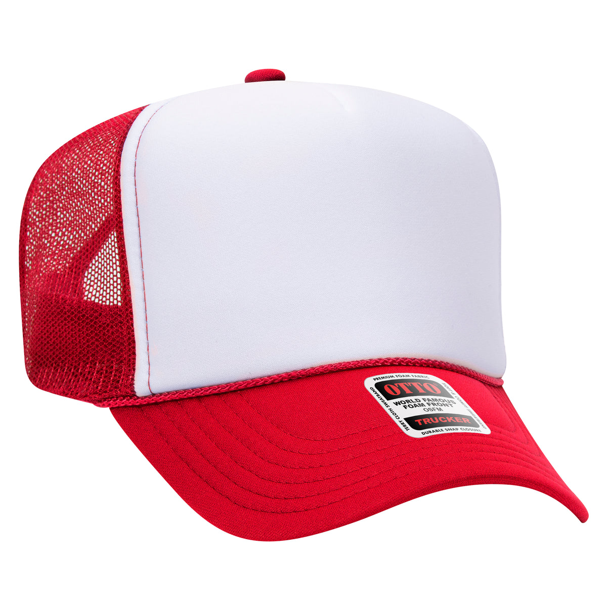 OTTO CAP 39-165 Foam Trucker Hat 5 Panel High Crown Trucker Cap - OSFM - OTTO 39