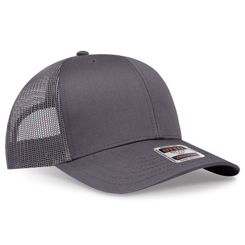 OTTO CAP 112-1  - 6 Panel Mid Profile Mesh Back Trucker Hat