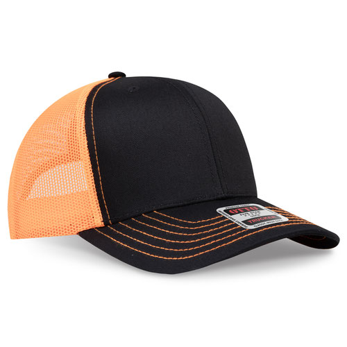 OTTO CAP 112-1  - 6 Panel Mid Profile Mesh Back Trucker Hat