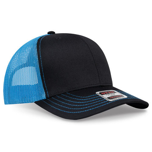 OTTO CAP 112-1  - 6 Panel Mid Profile Mesh Back Trucker Hat