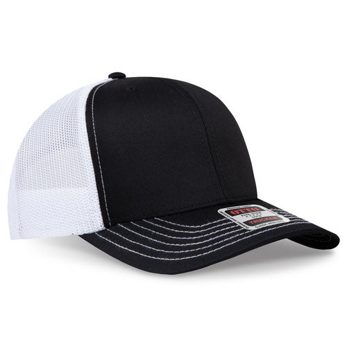 OTTO CAP 112-1  - 6 Panel Mid Profile Mesh Back Trucker Hat