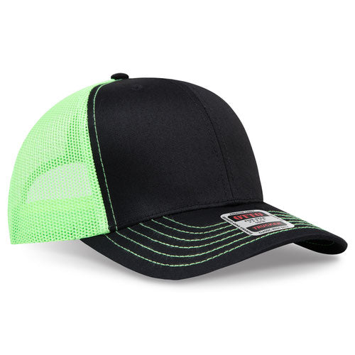 OTTO CAP 112-1  - 6 Panel Mid Profile Mesh Back Trucker Hat