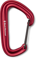 Black Diamond LiteWire Carabiner | Lightweight and Durable Carabiner for Secure Climbing and Gear Attachment