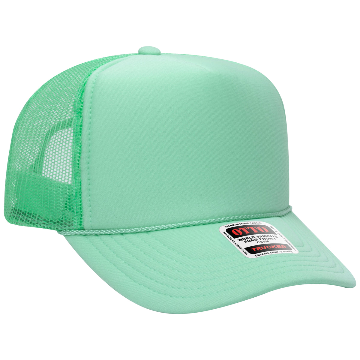 OTTO CAP 39-165 Foam Trucker Hat 5 Panel High Crown Trucker Cap - OSFM - OTTO 39
