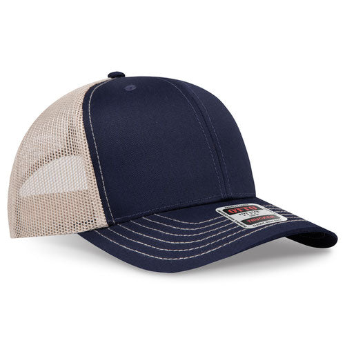 OTTO CAP 112-1  - 6 Panel Mid Profile Mesh Back Trucker Hat