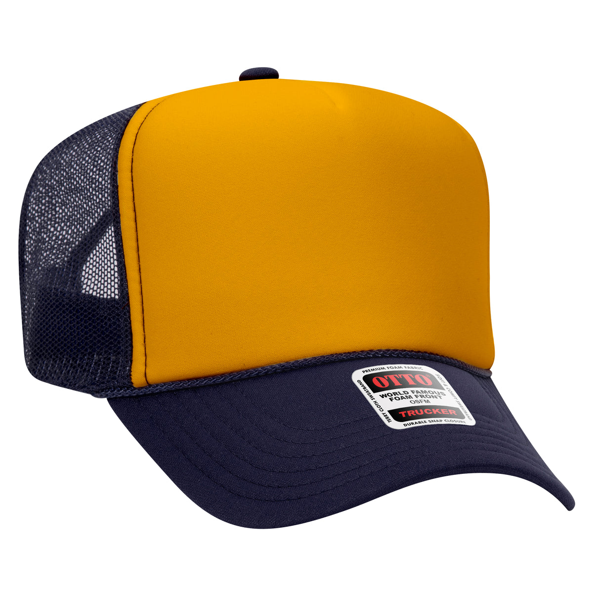OTTO CAP 39-165 Foam Trucker Hat 5 Panel High Crown Trucker Cap - OSFM - OTTO 39