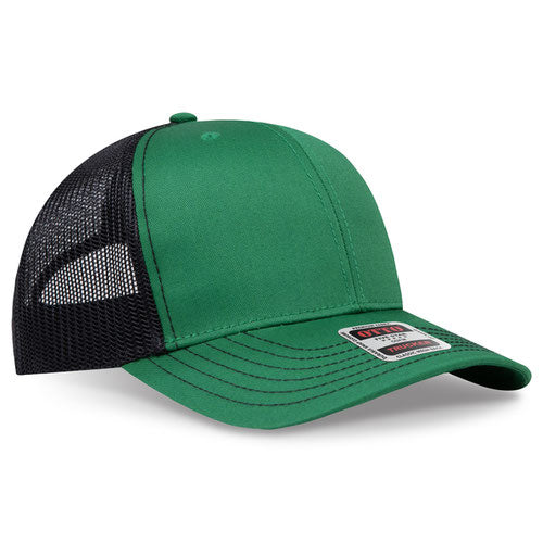 OTTO CAP 112-1  - 6 Panel Mid Profile Mesh Back Trucker Hat
