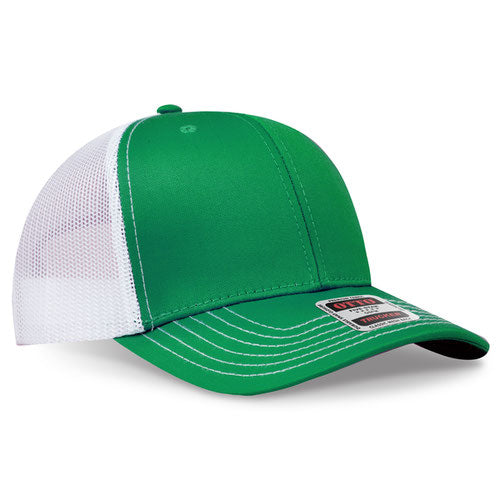 OTTO CAP 112-1  - 6 Panel Mid Profile Mesh Back Trucker Hat