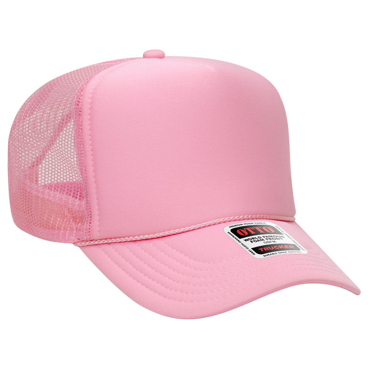 OTTO CAP 39-165 Foam Trucker Hat 5 Panel High Crown Trucker Cap - OSFM - OTTO 39