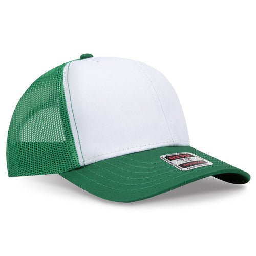 OTTO CAP 112-1  - 6 Panel Mid Profile Mesh Back Trucker Hat