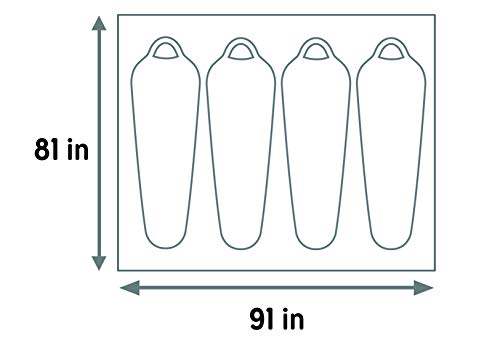 Kelty Tallboy 4 Footprint – Durable, Waterproof Ground Protection for Your Tent