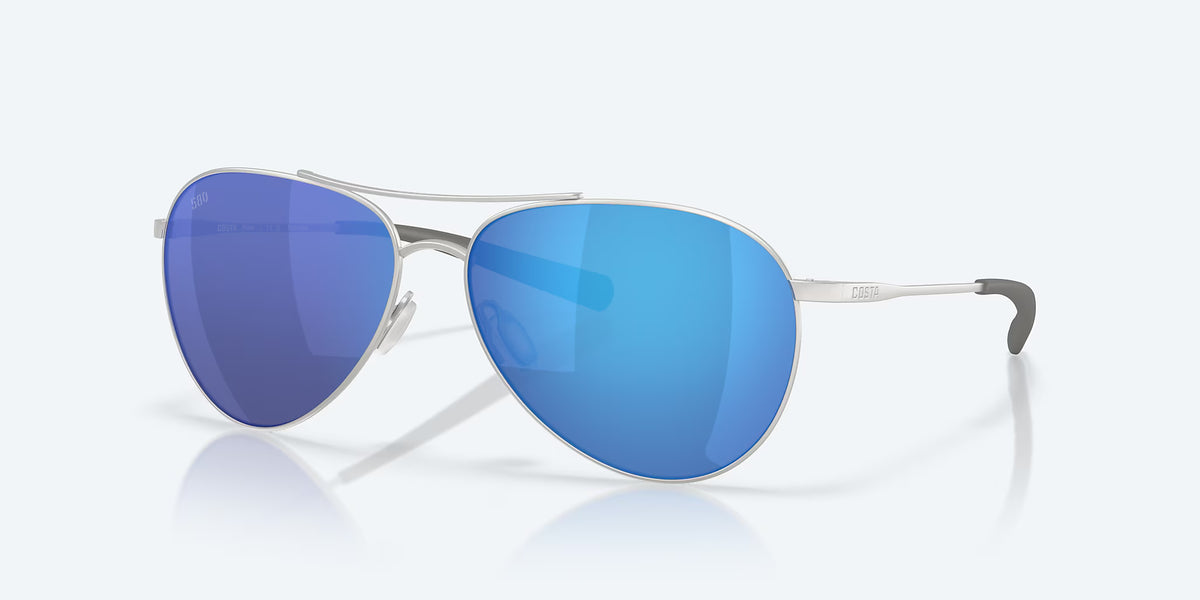 Costa Piper Polarized Aviator Sunglasses – Titanium Frame with 580 Lens Technology, Hydrolite Grip & 100% UV Protection