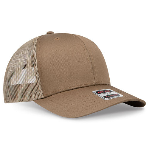 OTTO CAP 112-1  - 6 Panel Mid Profile Mesh Back Trucker Hat