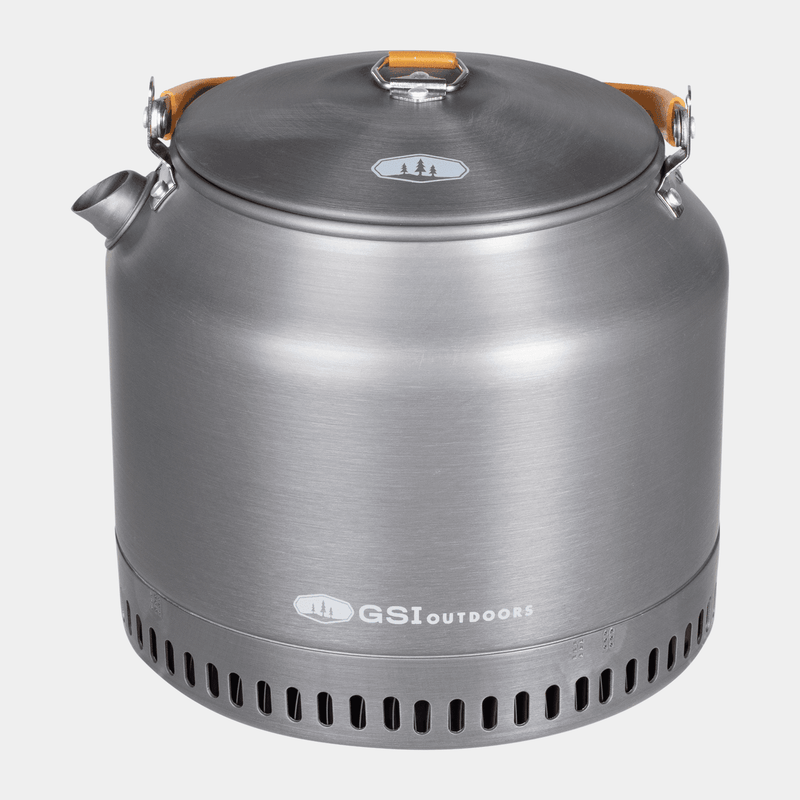 gsi outdoors halulite 1.8 liter tea kettle GSI Outdoors Halulite Heat Sink Technology Ultralight Camp Tea Kettle 1.8L