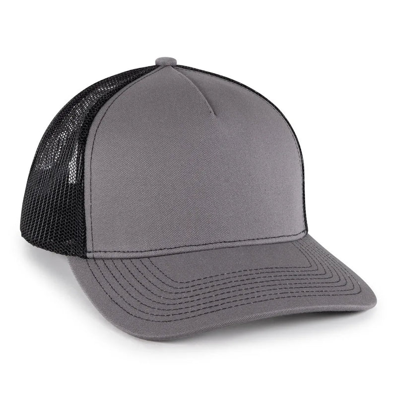 Outdoor Cap 571 Premium 5-Panel Trucker Cap – Modern Design with Chino Twill Front & Mesh Back