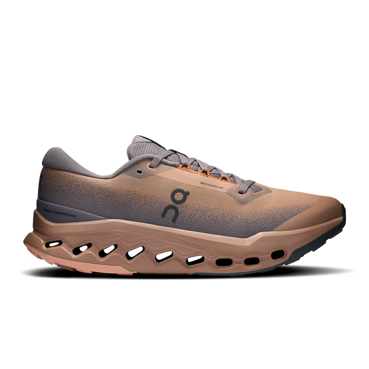 On Cloudsurfer Trail 2 WP Men's running shoe in Portobello / Pebble