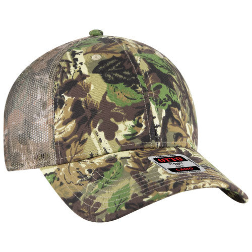 OTTO CAP® 105-1247 - Camouflage 6 Panel Low Profile Mesh Back Trucker Hat