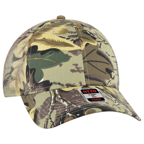 OTTO CAP® 105-1247 - Camouflage 6 Panel Low Profile Mesh Back Trucker Hat