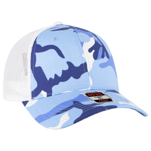 OTTO CAP® 105-1247 - Camouflage 6 Panel Low Profile Mesh Back Trucker Hat