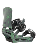 Burton Cartel Re:Flex Snowboard Bindings Men's - Gray/Green Voltage