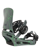 Burton Cartel Re:Flex Snowboard Bindings Men's - Gray/Green Voltage