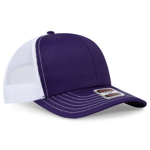 OTTO CAP 112-1  - 6 Panel Mid Profile Mesh Back Trucker Hat