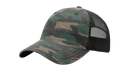 Richardson 111P Snapback Hat Garment Washed Printed Trucker Cap