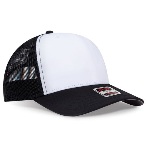 OTTO CAP® 1120-1 - Seamless 6 Panel Mid Profile Mesh Back Trucker Hat