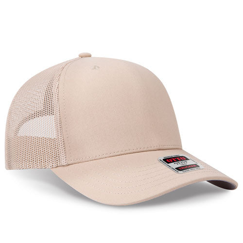 OTTO CAP® 1120-1 - Seamless 6 Panel Mid Profile Mesh Back Trucker Hat