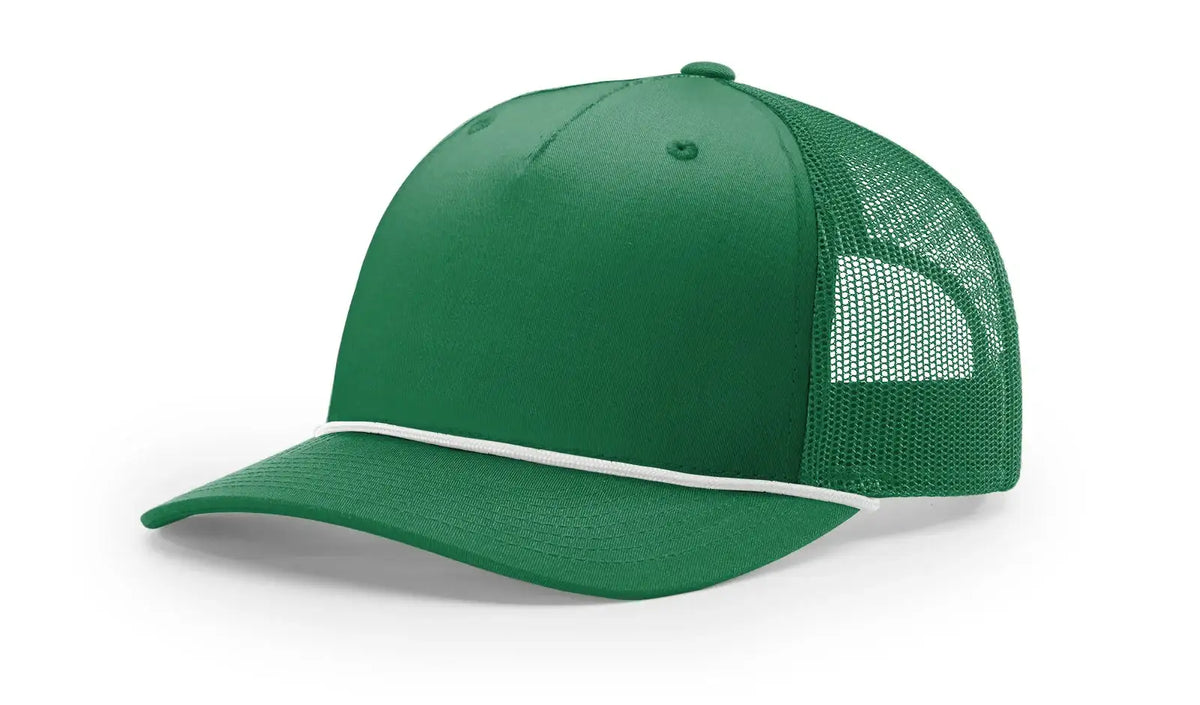 Richardson 112FPR Five-Panel Rope Trucker Hat – Structured Mesh-Back Snapback Cap