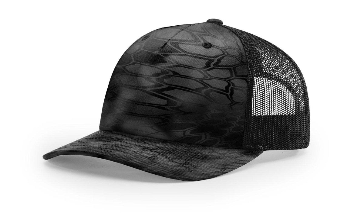 Richardson 112PFP Duck Camo Bottomland Camo Hat Five Panel Hat Trucker Cap