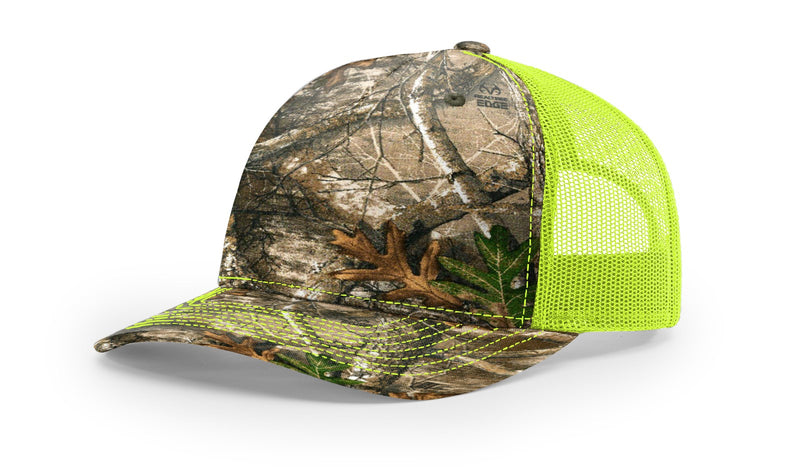 Richardson 112PFP Duck Camo Bottomland Camo Hat Five Panel Hat Trucker Cap