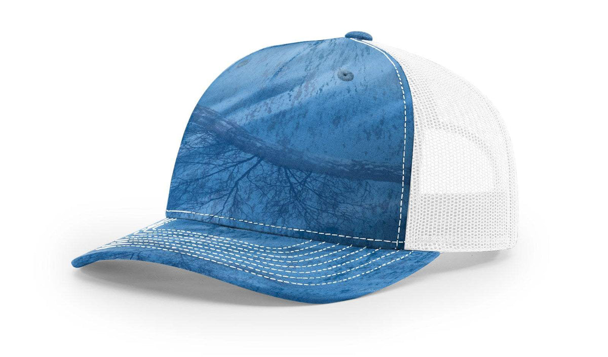 Richardson 112PFP Duck Camo Bottomland Camo Hat Five Panel Hat Trucker Cap