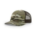 Richardson 112T Tactical Snapback Trucker Hat - Tactical Snapback Cap with No Button Crown and MultiCam Print