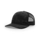 Richardson 112T Tactical Snapback Trucker Hat - Tactical Snapback Cap with No Button Crown and MultiCam Print