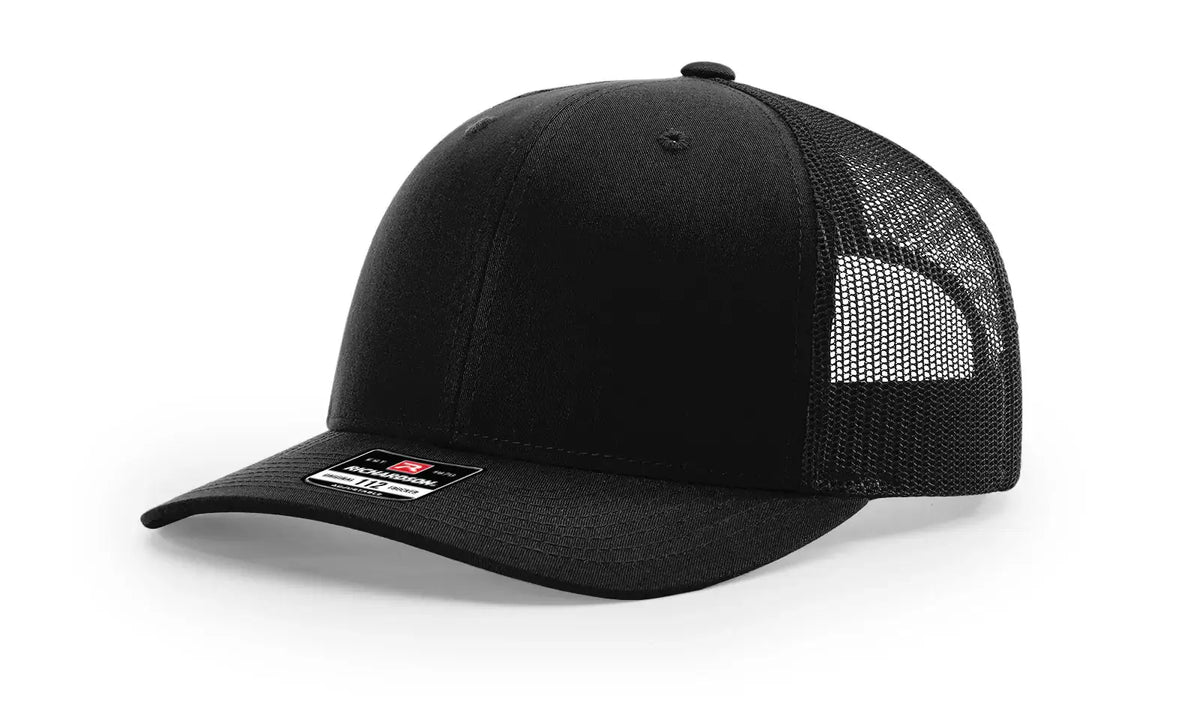 Richardson 112 Trucker Hat Ball Cap Meshback Hat Snapback Cap Trucker Cap - OSFM