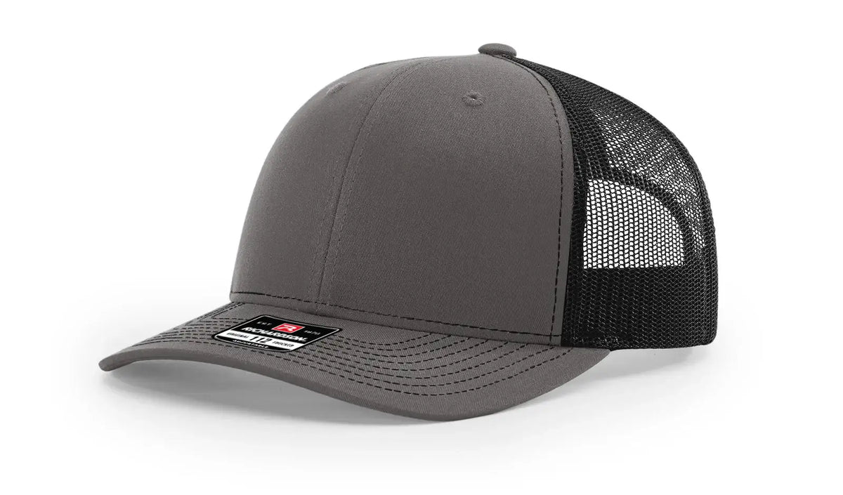 Richardson 112 Trucker Hat Ball Cap Meshback Hat Snapback Cap Trucker Cap - OSFM