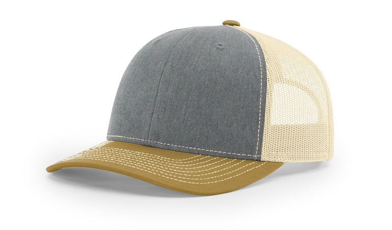 Richardson 112 Trucker Hat Ball Cap Meshback Hat Snapback Cap Trucker Cap - OSFM