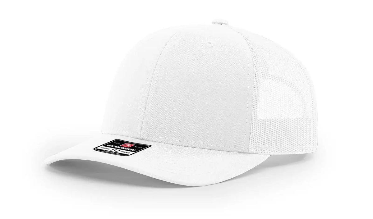 Richardson 112 Trucker Hat Ball Cap Meshback Hat Snapback Cap Trucker Cap - OSFM