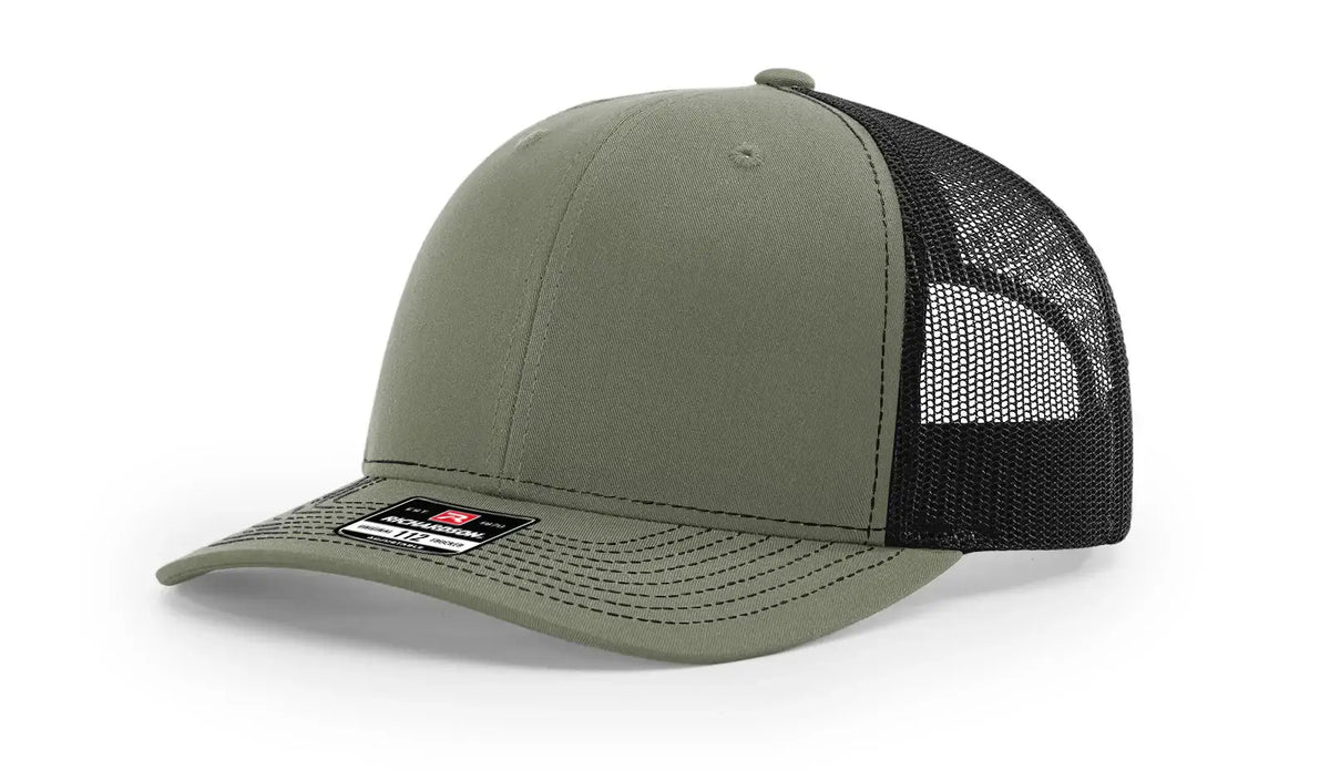 Richardson 112 Trucker Hat Ball Cap Meshback Hat Snapback Cap Trucker Cap - OSFM
