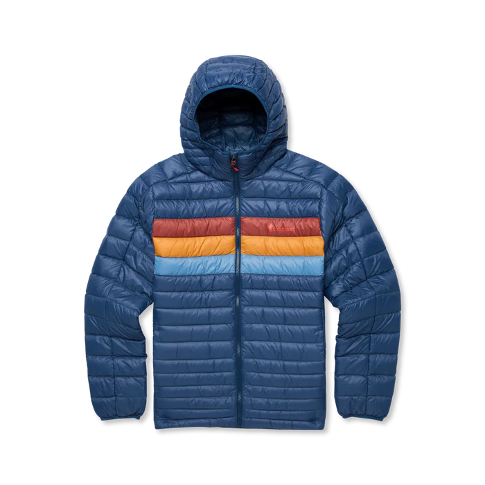 Cotopaxi Fuego Hooded Down Jacket Men's Retro Striped Down Jacket