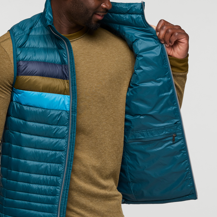 Cotopaxi Fuego Down Vest - Men's | Eco-Friendly Insulated Vest for Versatile Layering in Varied Weather