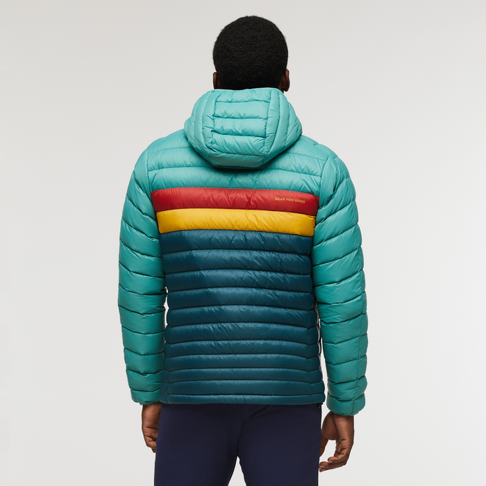 Cotopaxi Fuego Hooded Down Jacket Men's Retro Striped Down Jacket